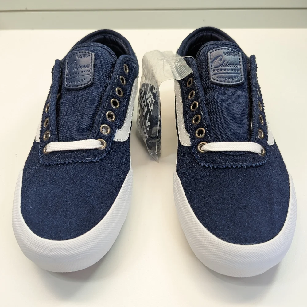 Vans Old Skool Chima Ferguson PRO 2 Navy White Suede Skateboard Sneakers Men 8